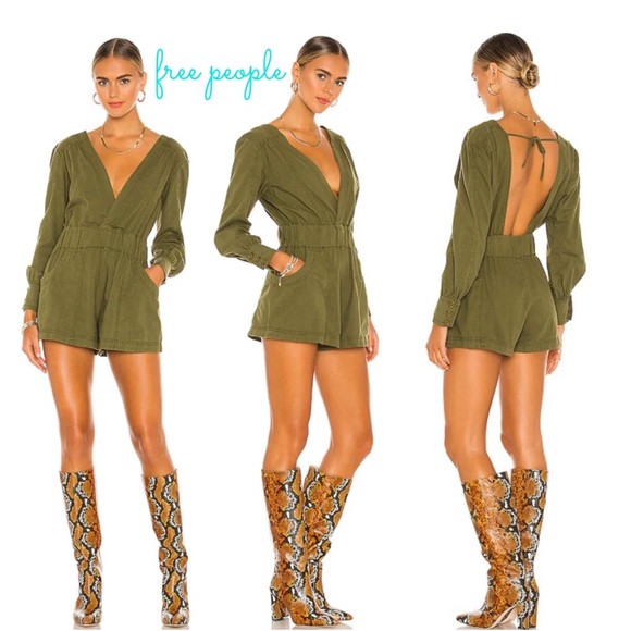 Free People Pants - FREE PEOPLE Beside You Shortail Romper